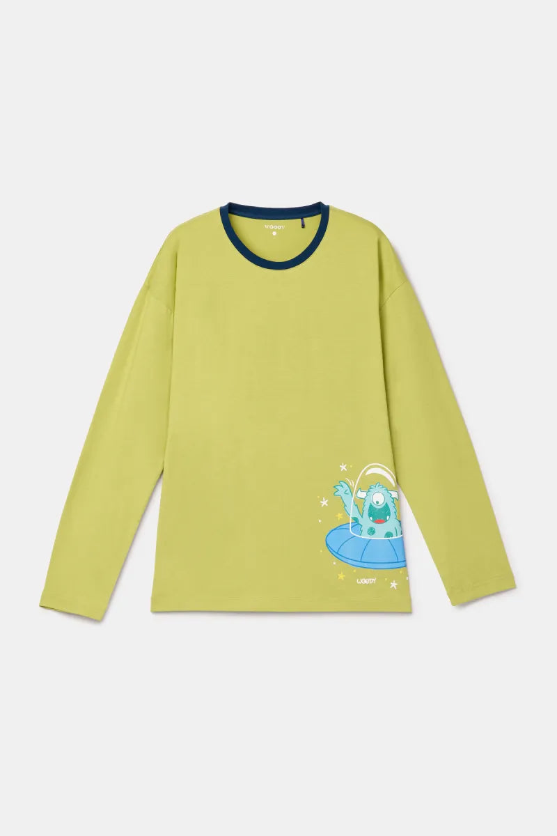Woody Pyjama - Groen/monster
