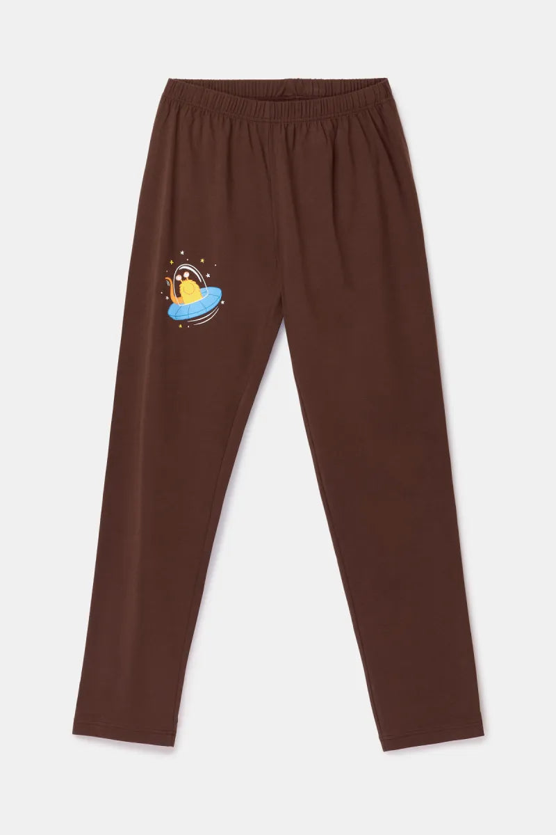 Woody Pyjama - Blauw/beer