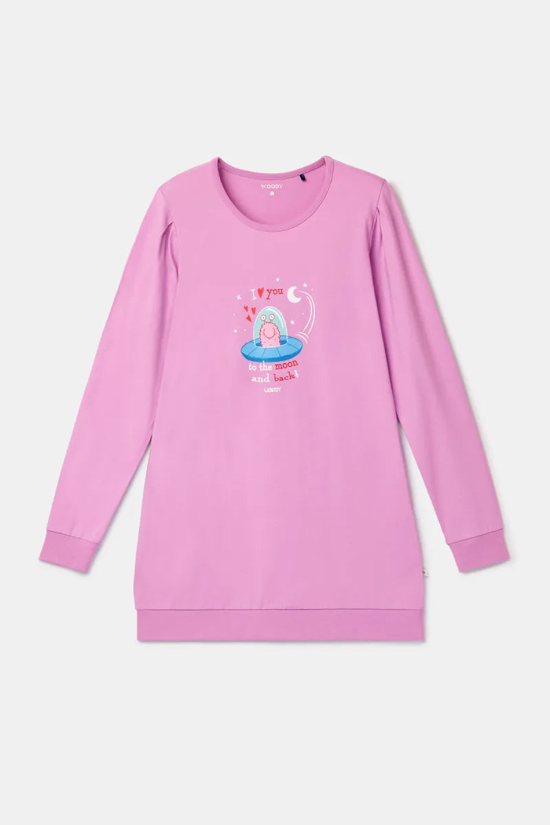 Woody Pyjama - Pink/Love you