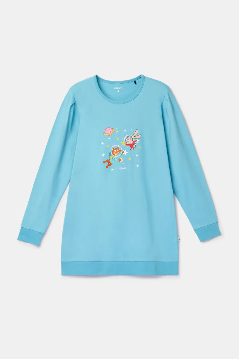Woody Pyjama - Blauw/space
