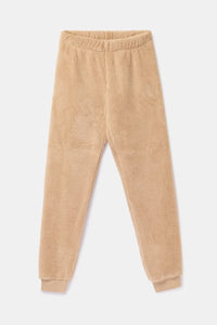 Woody Homewear/warme pyjama - Teddy/beige