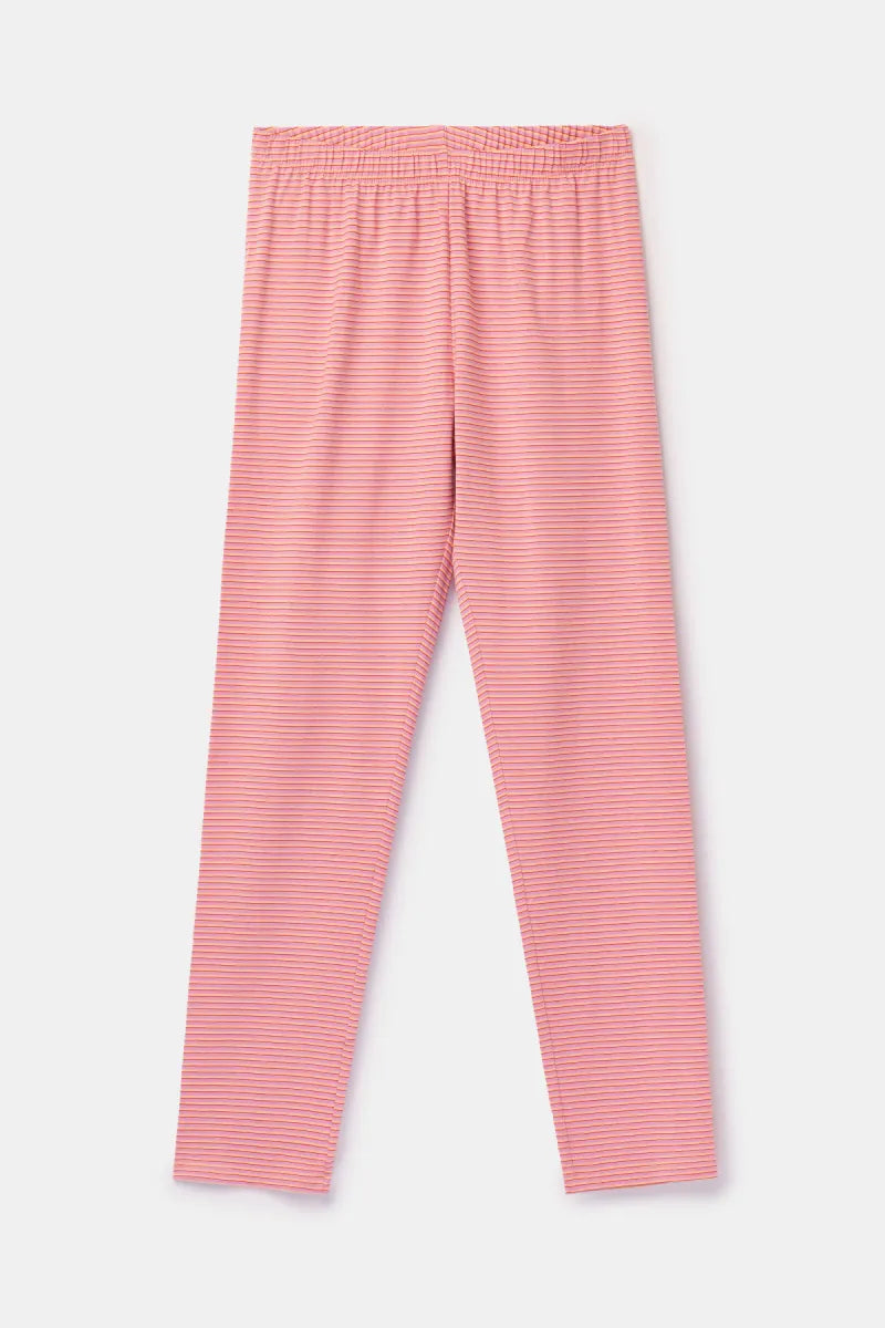 Woody Pyjama - Roze streep/monstertjes