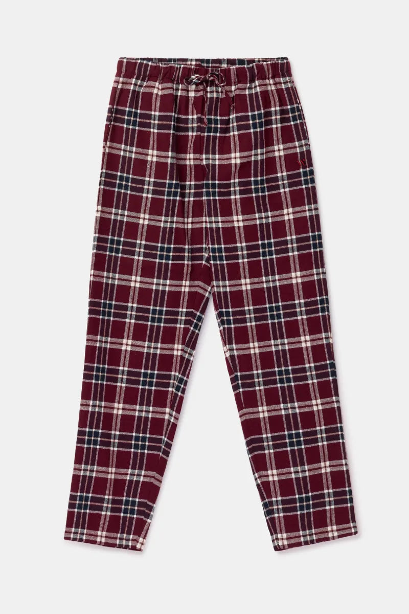 Woody Pyjama - Bordeaux/ruit