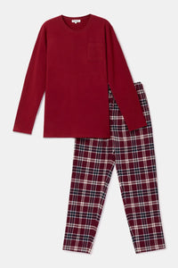 Woody Pyjama - Bordeaux/ruit