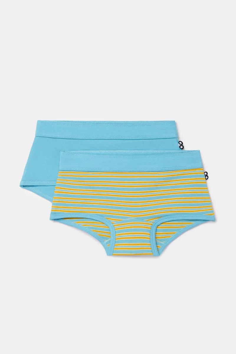 Woody Shortjes - Blauw/blauwe streep