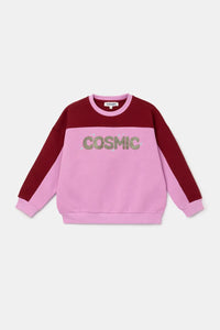 Woody Homewear - Sweater + broek / roos&bordeaux