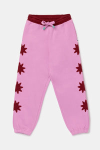 Woody Homewear - Sweater + broek / roos&bordeaux