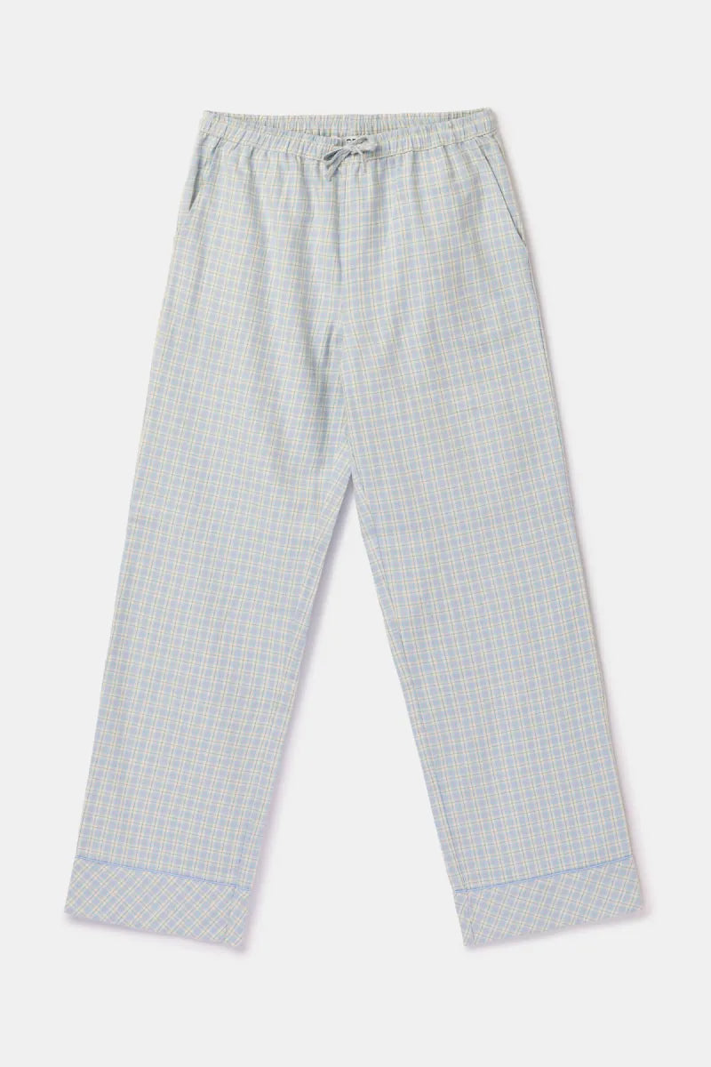 Woody Pyjama - Lichtblauwe ruit