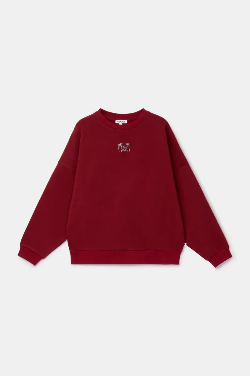 Woody Sweater - Bordeaux/Love