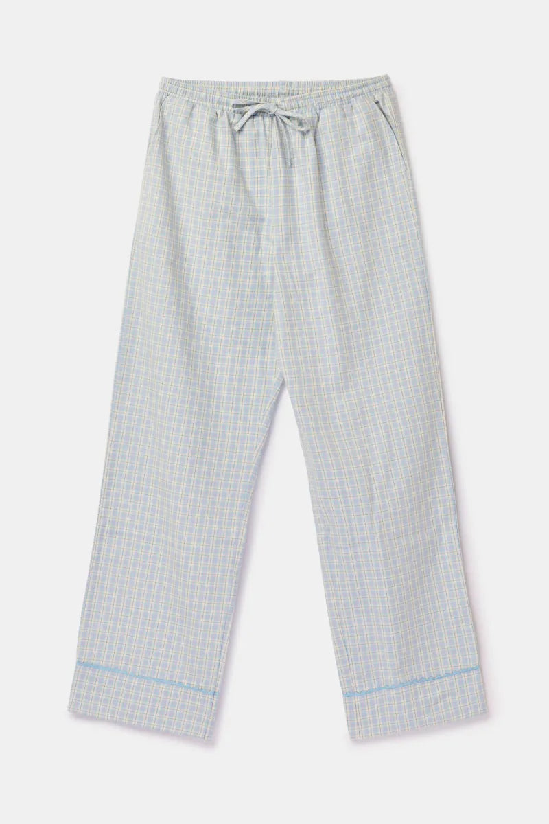 Woody Pyjama - Lichtblauwe ruit