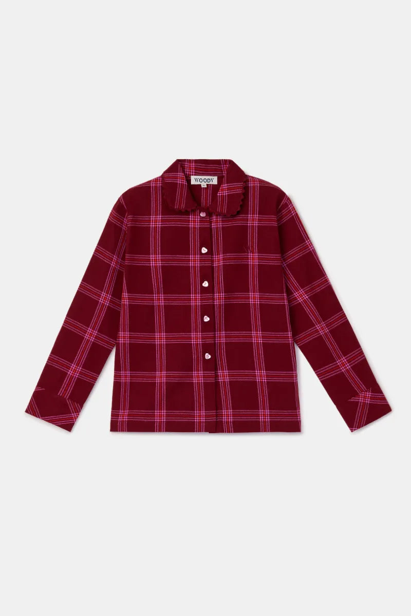 Woody Pyjama - Bordeaux ruit
