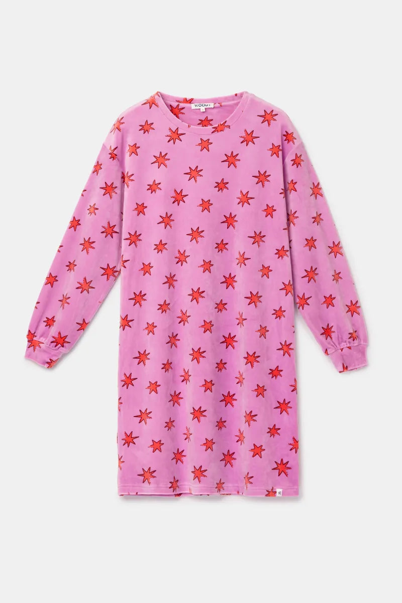 Woody Nachtkleedje - Pink/Stars