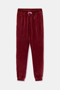 Woody Pyjama fluweel - Bordeaux/stars