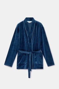 Woody Huispak driedelig - Donkerblauw fluweel