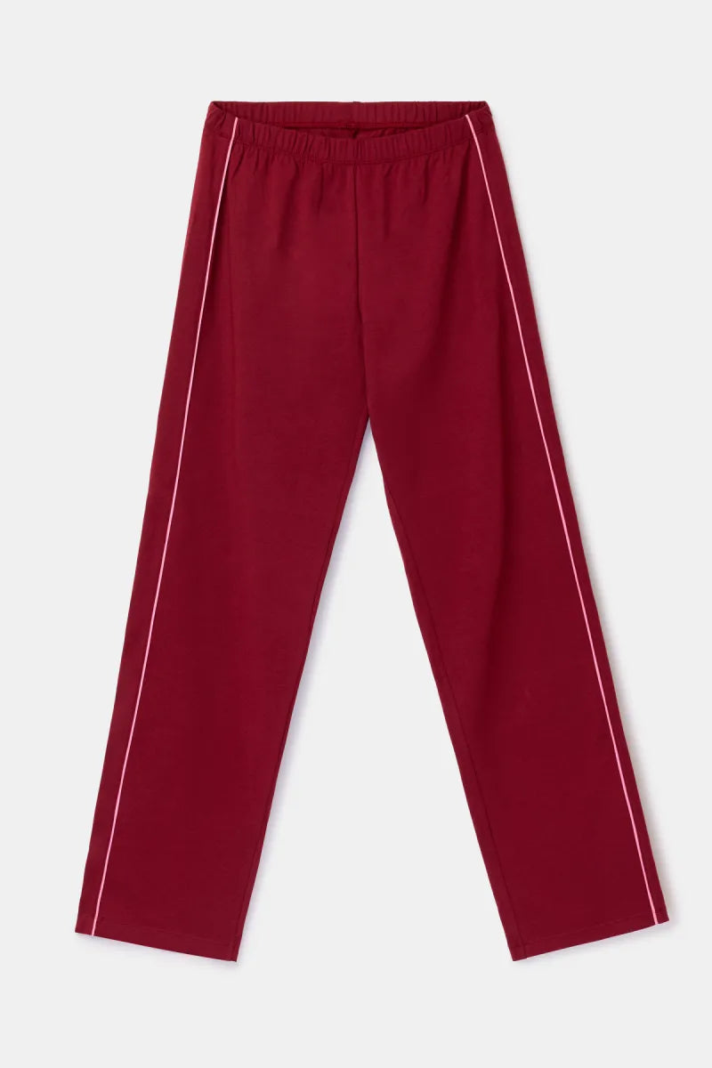 Woody Pyjama - Doorknoop/Bordeaux