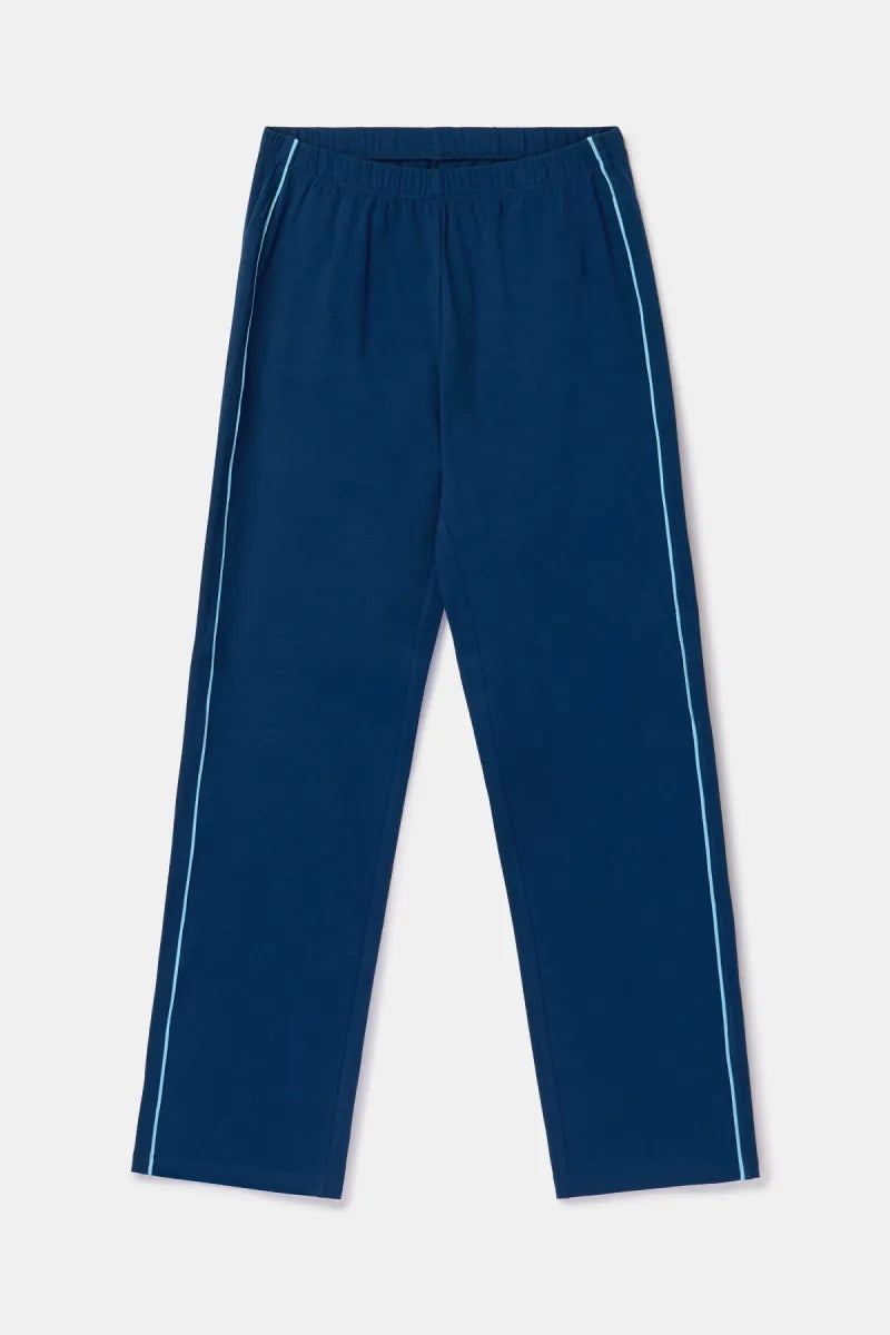 Woody Pyjama - Doorknoop/donkerblauw
