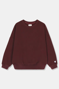 Woody Kirilove - Bordeaux huispak van joggingstof/Oversized sweater + broek