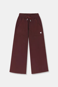 Woody Kirilove - Bordeaux huispak van joggingstof/Vest + broek