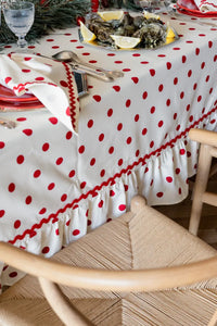 Maison Dinette Tafellaken - Rode bolletjes