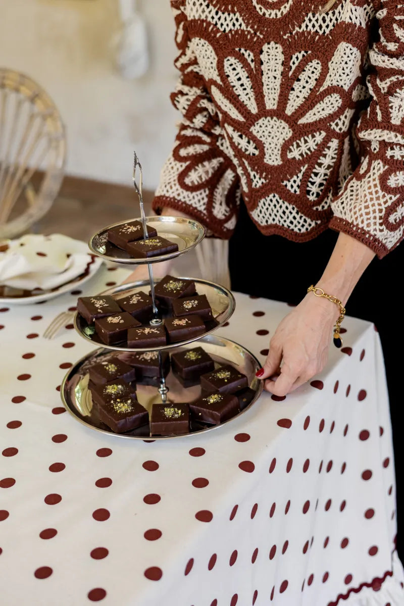 Maison Dinette Tafellaken - Bruine bolletjes