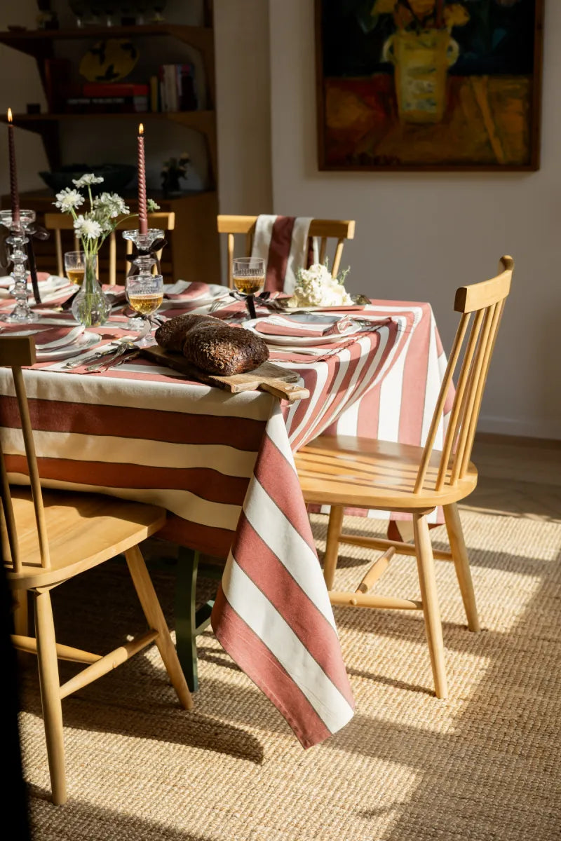 Maison Dinette Tafellaken - Stripes/Rust