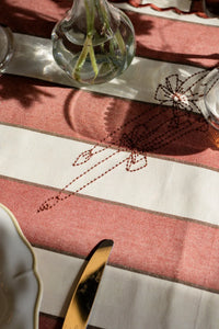 Maison Dinette Tafellaken - Stripes/Rust