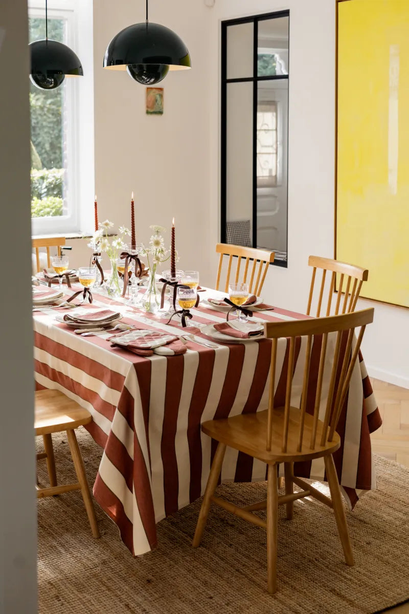 Maison Dinette Tafellaken - Stripes/Rust