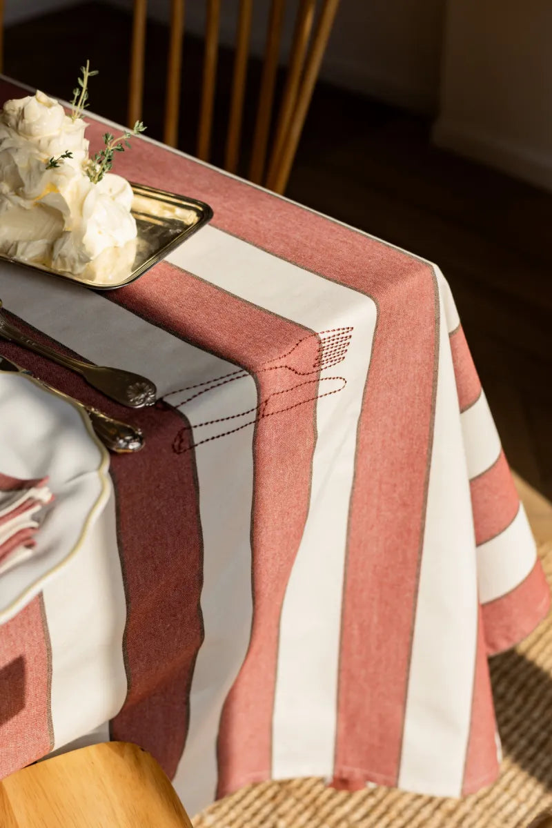 Maison Dinette Tafellaken - Stripes/Rust