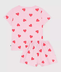 Petit Bateau Pyjama - Roze Hartjes