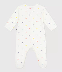 Petit Bateau Pyjama - Wit Hartjes