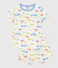 Petit Bateau Pyjama - Wit/Blauw