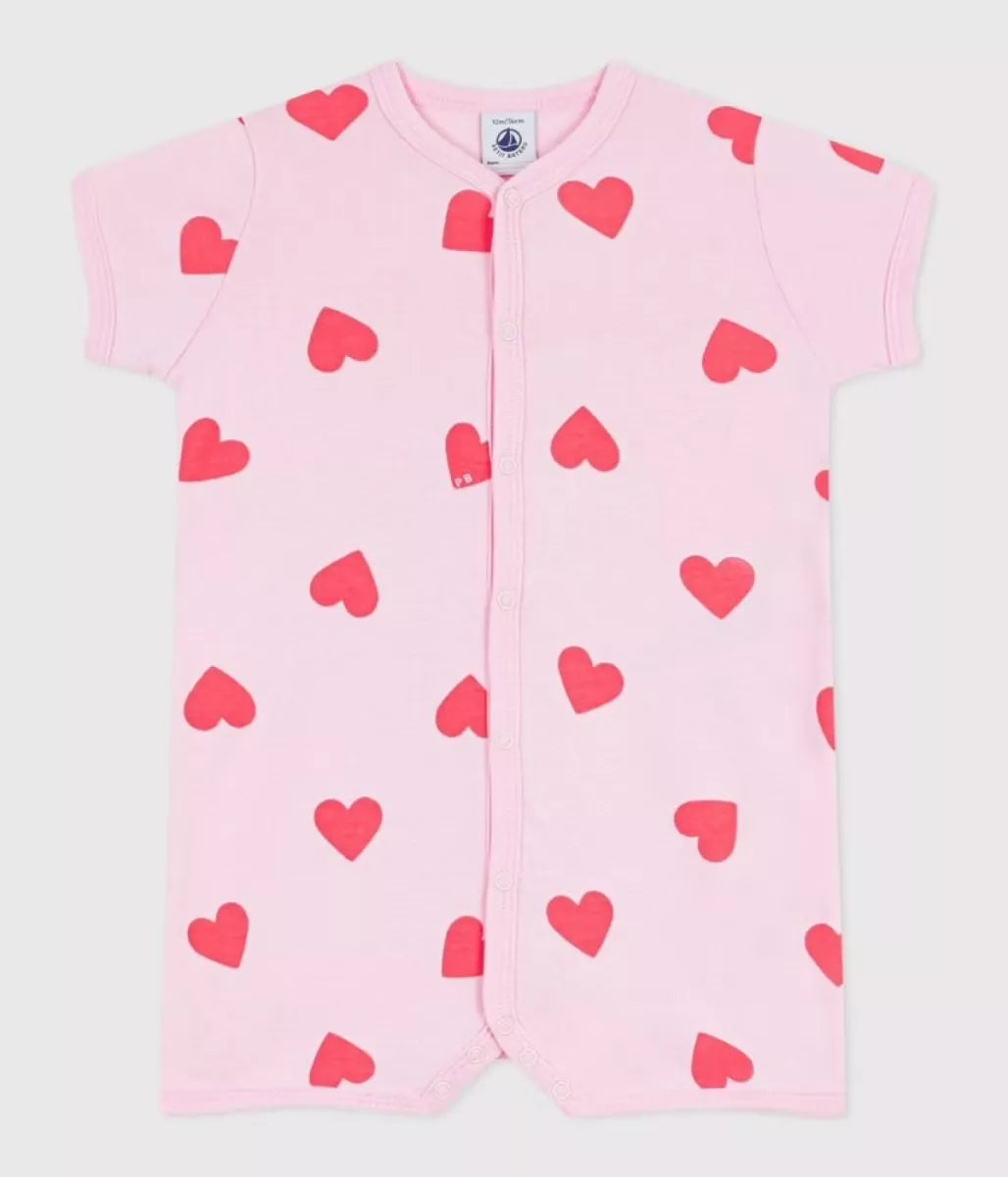 Petit Bateau Pyjama - Roze Hartjes