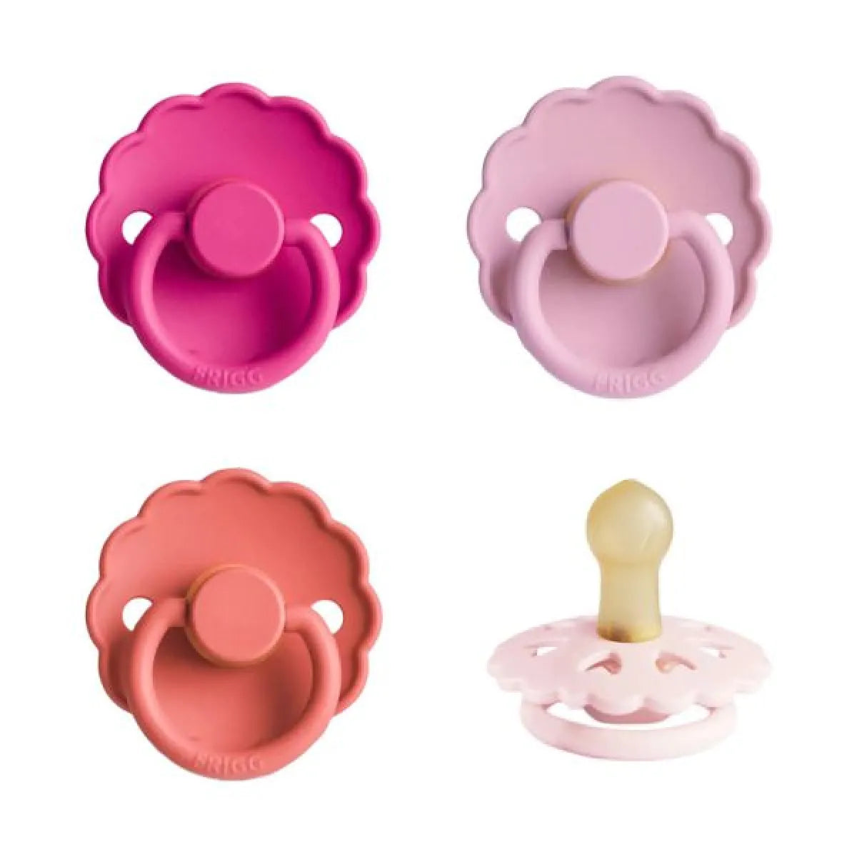Mushie Fopspeen set 4-pack - Pink