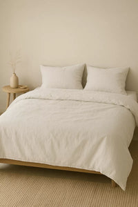 Studio Hugo Dekbedovertrek - Stonewashed wit