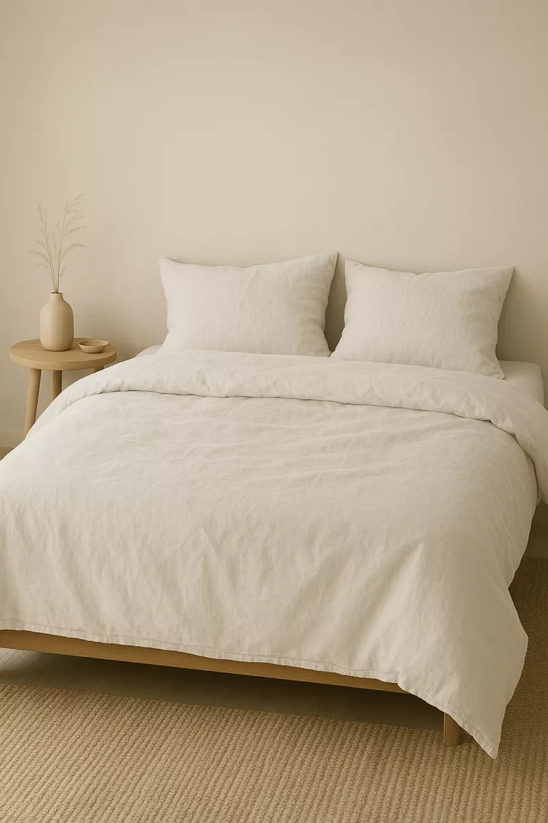 Studio Hugo Dekbedovertrek - Stonewashed wit