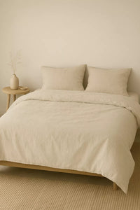 Studio Hugo Dekbedovertrek - Stonewashed beige