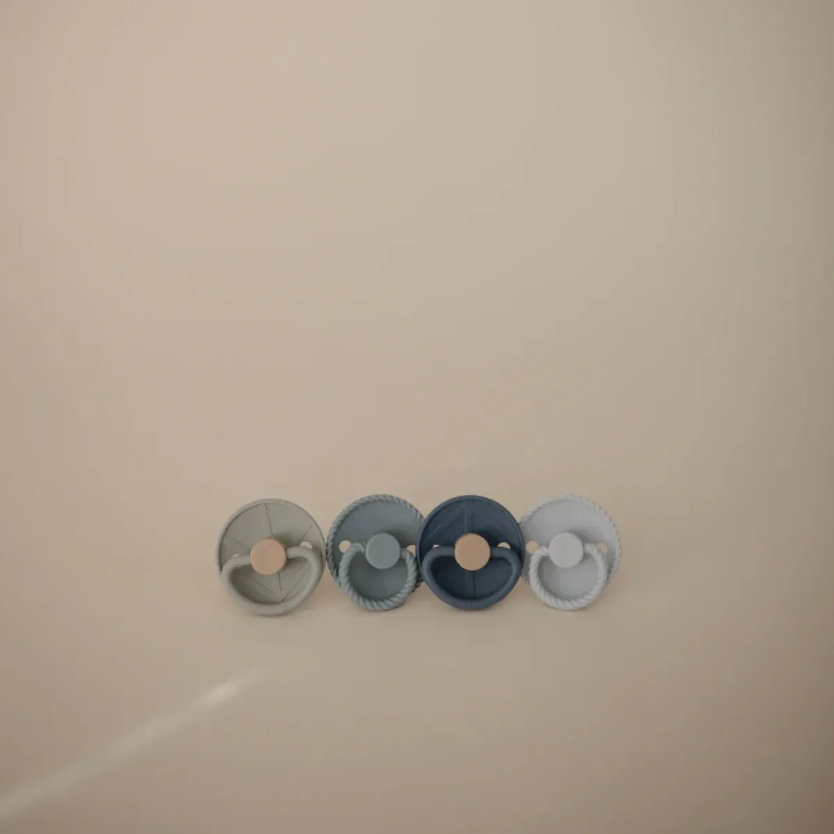 Mushie Fopspeen Set 4pack - Blauw/Groen