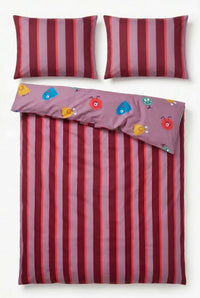 Woody Dekbedovertrek - Roze/monstertjes