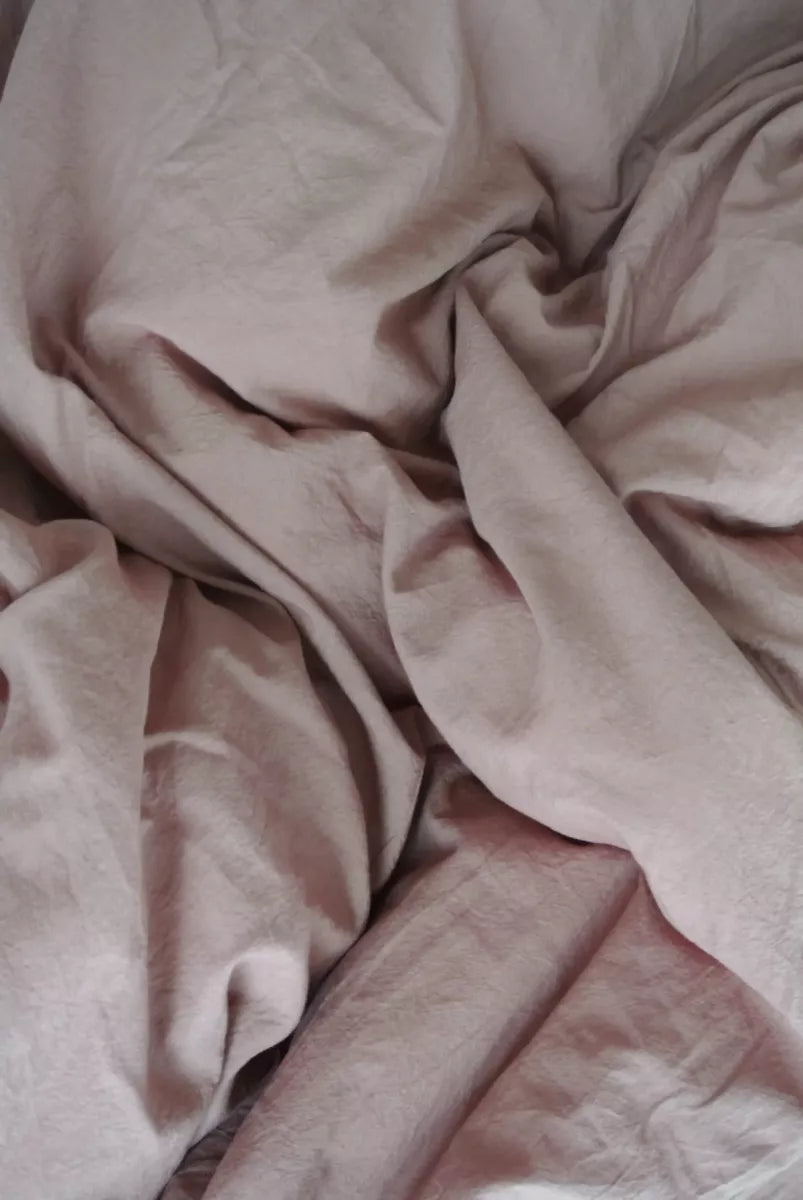 Studio Hugo Dekbedovertrek - Stonewashed roze