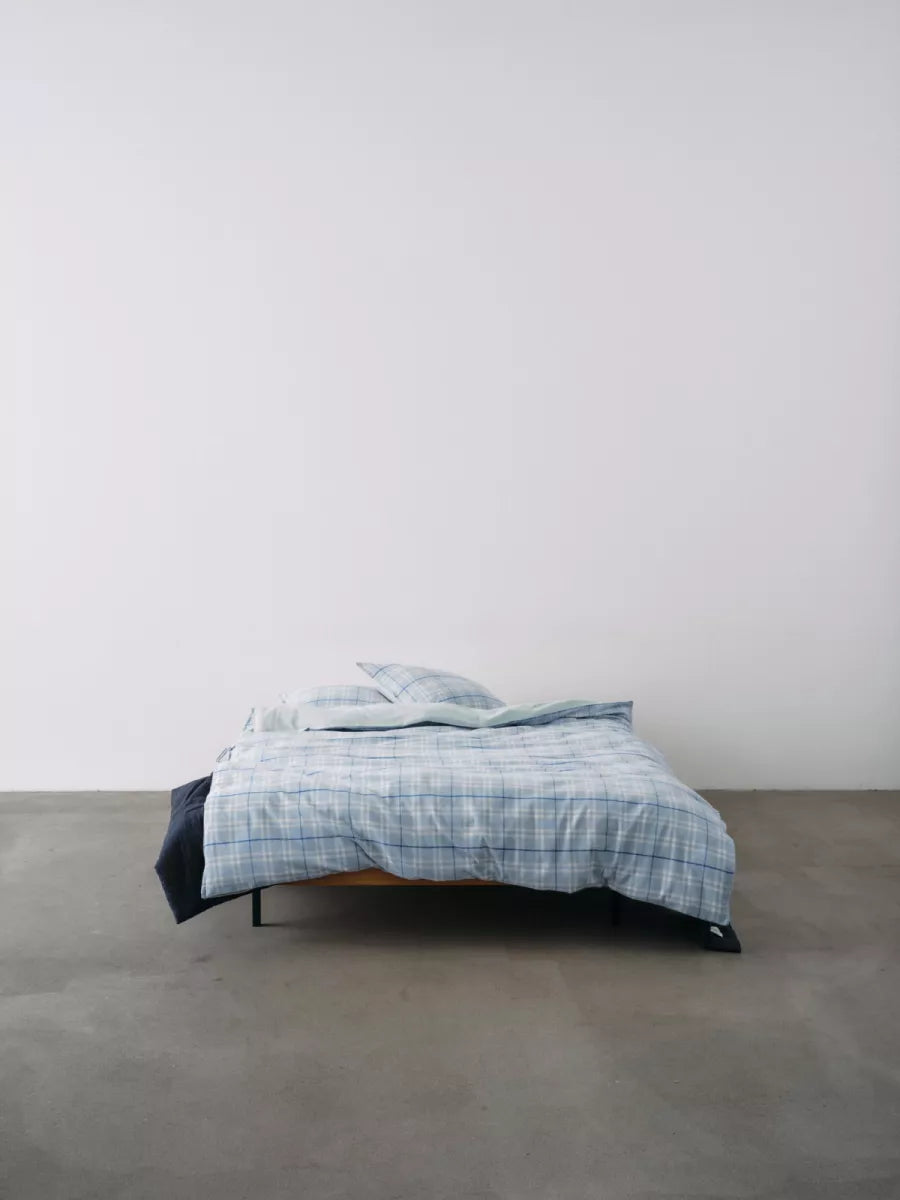 Marc O'Polo Dekbedovertrek flanel - Espen powder blue