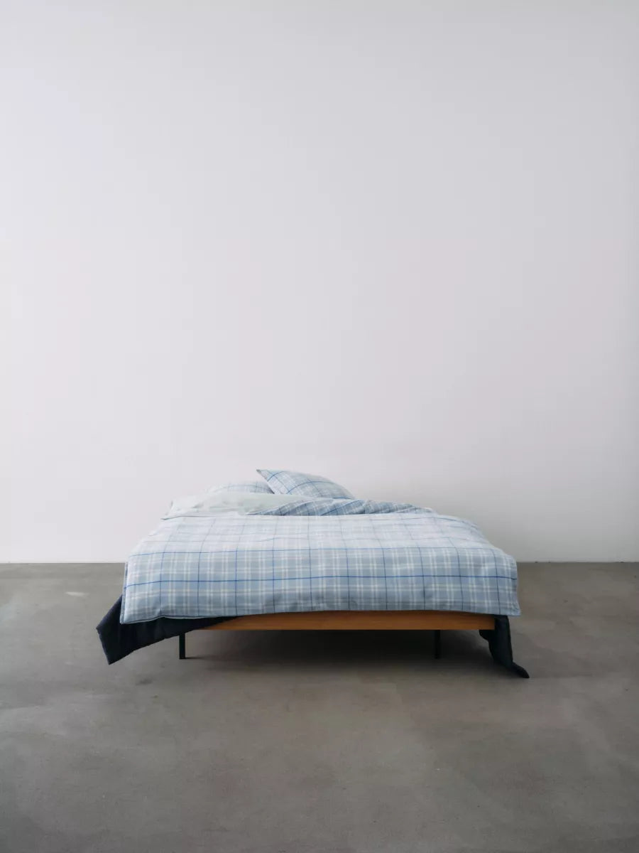 Marc O'Polo Dekbedovertrek flanel - Espen powder blue