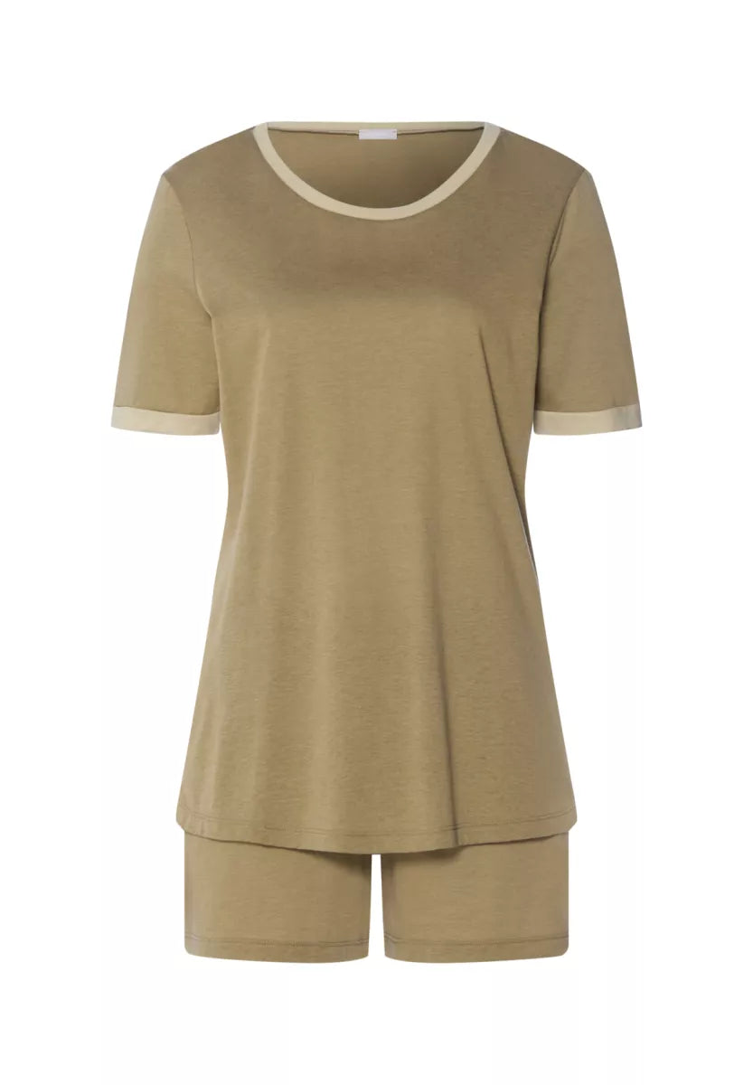 Hanro Pyjama - Khaki Groen