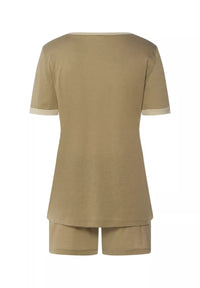 Hanro Pyjama - Khaki Groen