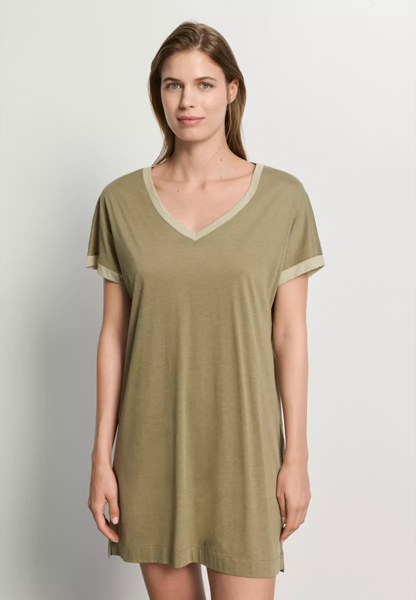 Hanro Nachtkleedje - Khaki Groen