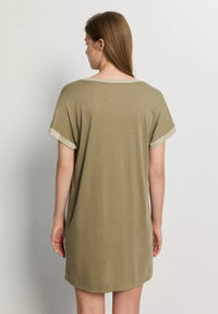 Hanro Nachtkleedje - Khaki Groen