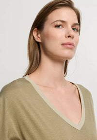 Hanro Nachtkleedje - Khaki Groen