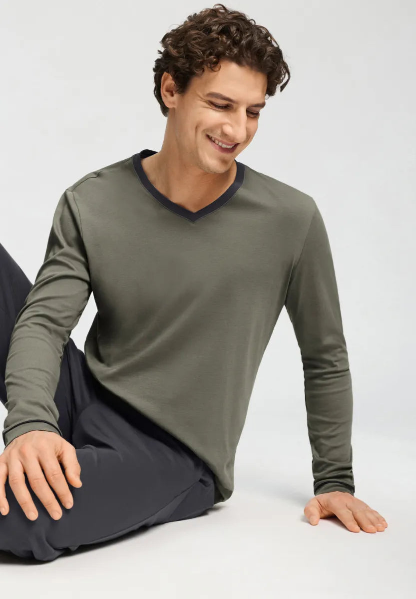 Hanro Pyjama - Olive