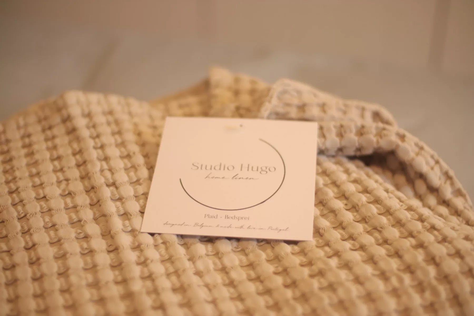 Studio Hugo Plaid/Bedsprei - Manta Beige