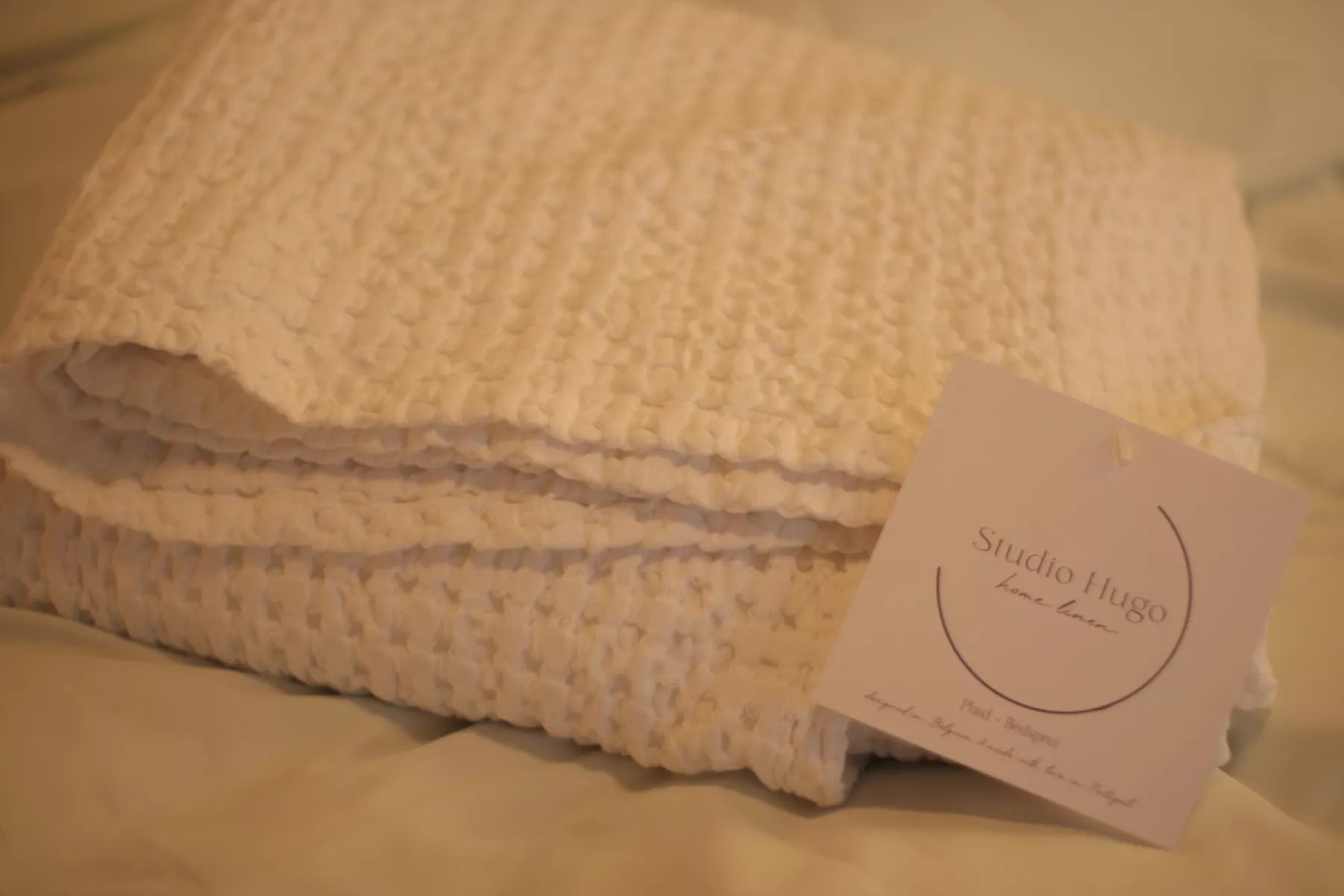 Studio Hugo Plaid/Bedsprei - Manta Blanco