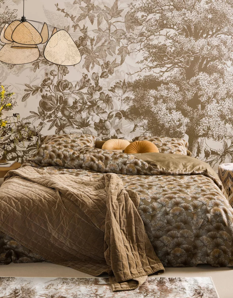 Essenza Bedsprei - cafe noir